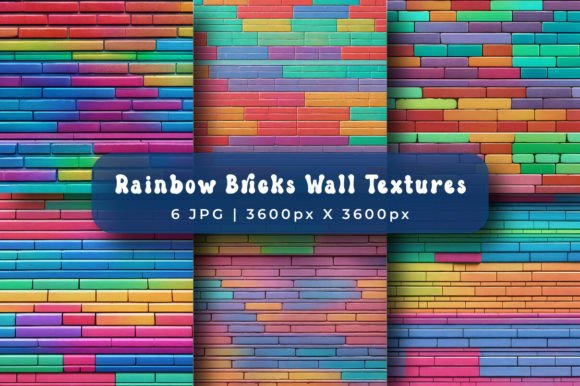 Download Rainbow Brick Wall Texture Backgrounds - Wall texture Collection