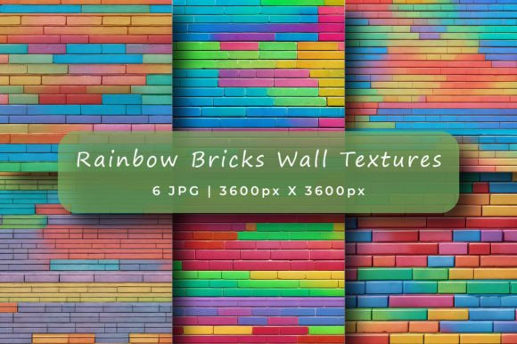 Download Rainbow Brick Wall Texture Backgrounds - Wall texture Collection