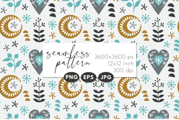 Download Scandinavian Winter Seamless Pattern - Premium Resources