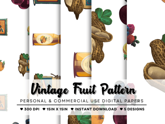 Download Vintage Fruit Packaging Pattern - Packaging pattern Collection